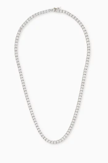 Tennis Necklace in Stainless Steel