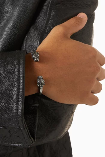 سوار بحلي على شكل نمر ستانلس ستيل