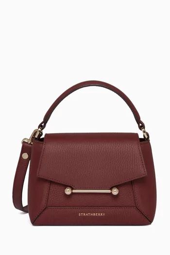 حقيبة نانو موزاييك بيد علوية جلد بارز الملمس