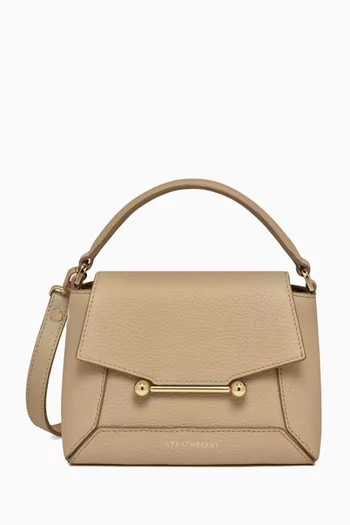 حقيبة نانو موزاييك بيد علوية جلد بارز الملمس