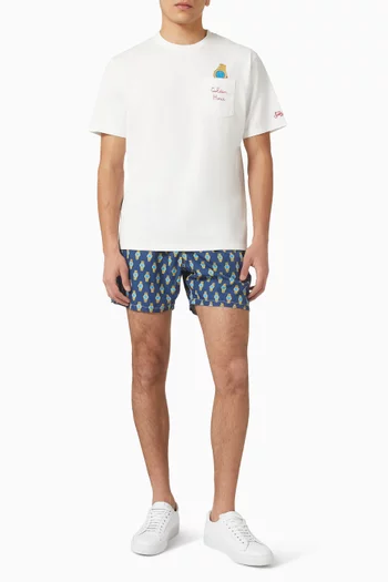 تي شيرت كونور بطبعة Golden Hour قطن