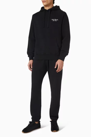 كنزة بغطاء رأس تريبيكا بطبعة St. Barths Sports Club قطن