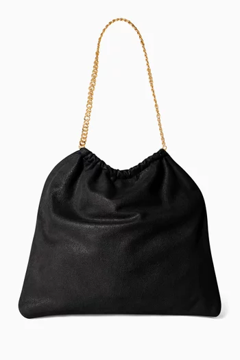 حقيبة فالابيلا متوسطة برباط تضييق قماش شاجي دير