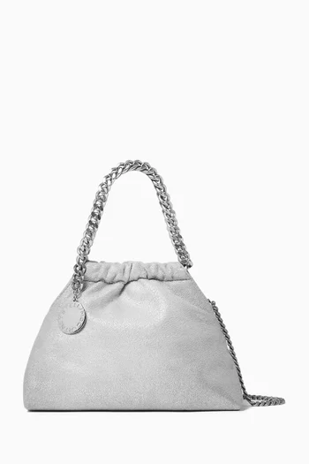 Mini Falabella Drawstring Bag in Eco Shiny Dotted Chamois