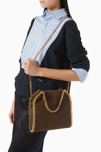 Mini Falabella Tote Bag in Alter Suede