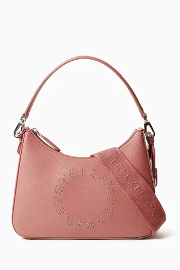 Logo Hobo Shoulder Bag in Grainy Alter Mat