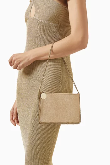 Falabella Chain Pochette in Eco Shiny Chamois