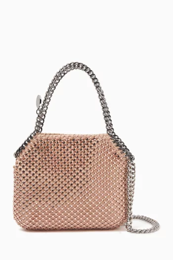 Mini Falabella Shoulder Bag in Eco Crystal & Mesh