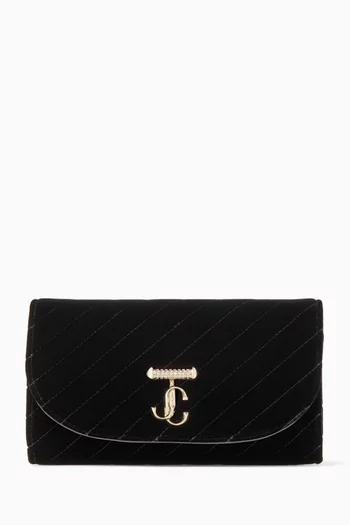 Curve Chain Wallet in Leather