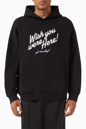 Wish You Were Here Hoodie in Cotton