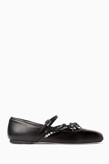 Loli Ballerina Flats in Leather
