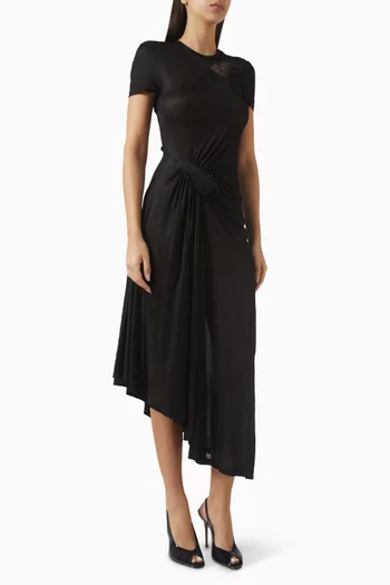 Delphin Lace Rib T-shirt Dress in Jersey