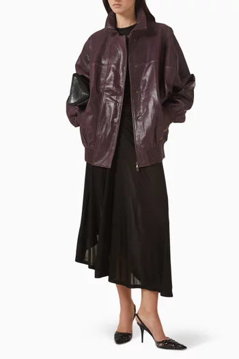 Devon Bomber Jacket in Leather