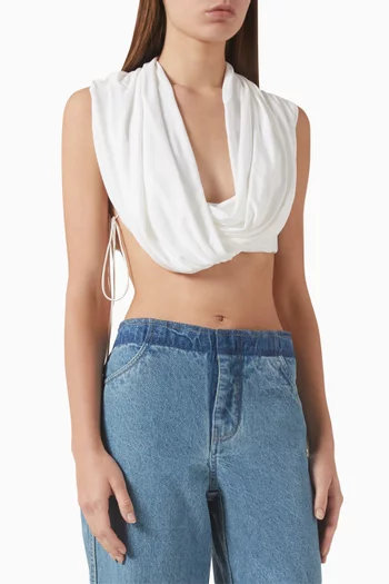 بلوزة بدرابيه جيرسيه متشابك