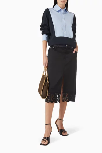 تي شيرت بولو بقصة فضفاضة بيكيه