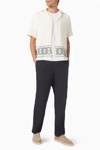 بنطال أليكس كتان