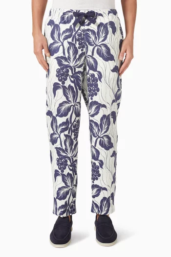 بنطال بتراليس كتان