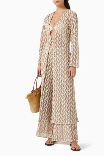 Uda Zigzag Knit Robe