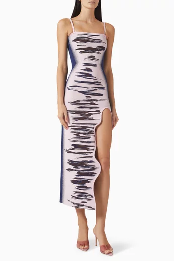 فستان أيريس طويل بلا أكمام