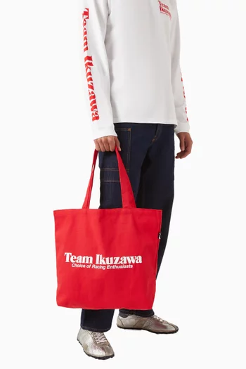 Logo-print Tote Bag in Cotton Canvas