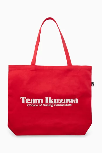 Logo-print Tote Bag in Cotton Canvas