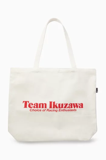 Logo-print Tote Bag in Cotton Canvas