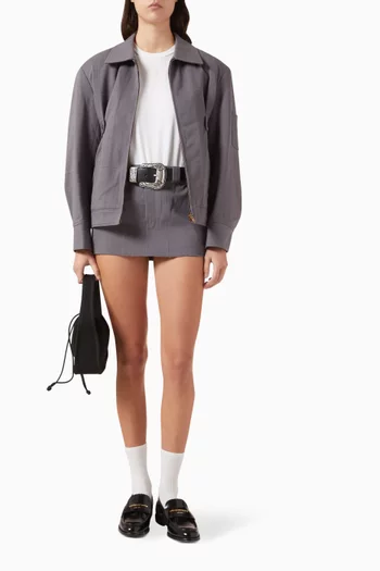 تي شيرت مزين بشعار الماركة بتصميم منفوخ جيرسيه