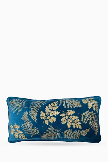 Botanical Cushion in Embroidered Velvet