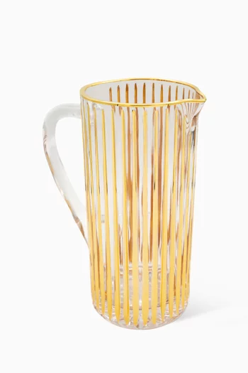 Water Pitcher in Hand-painted Glass