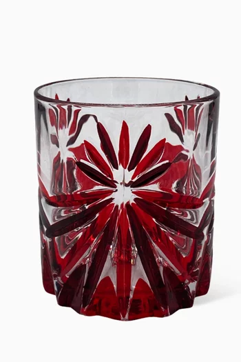 طقم أكواب للمياه بنقشة نجوم كريستال، 4 قطع