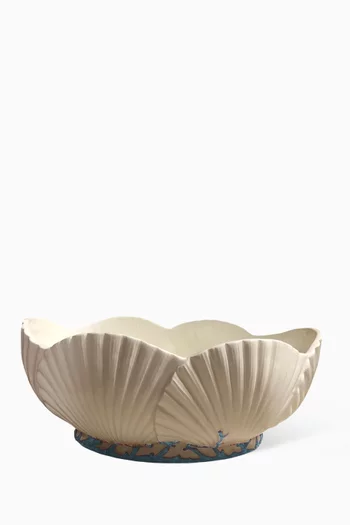 Saint Jacques Salad Bowl in Hand-painted Ceramic