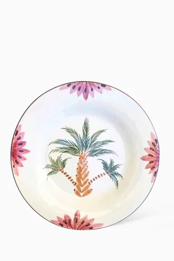 The Dates Salad Plate in Hand-painted Ceramic