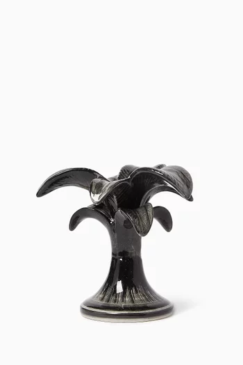 حامل شمعة صغير بتصميم شجرة نخيل خزف