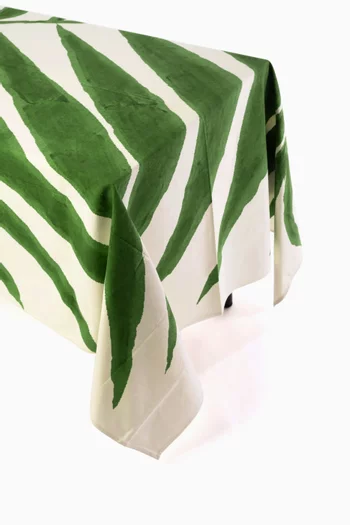 مفرش طاولة مطلي يدويًا قطن