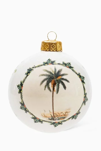 Festive Palm Bauble in Porcelain