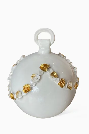 Festive Bauble in Porcelain