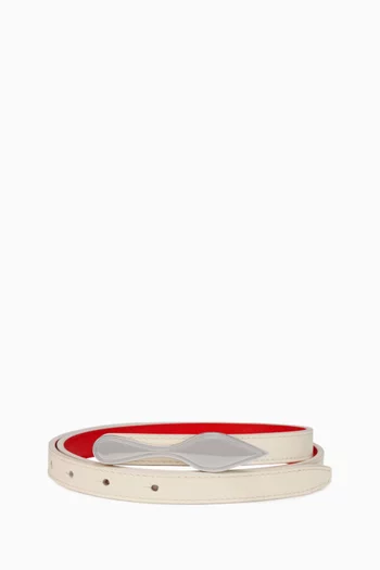 Bettina Reversible Belt in Calf Leather