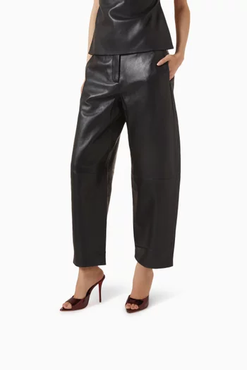 Miss Z 100 Mule Sandals in Laminated Leather