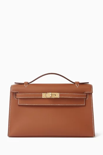 Unused Kelly Pochette in Swift Leather