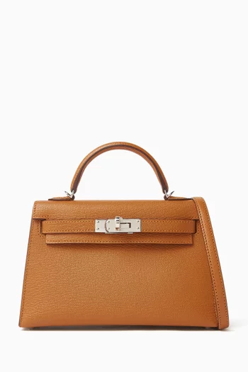 Pre-loved Mini Kelly Bag in Chèvre Leather