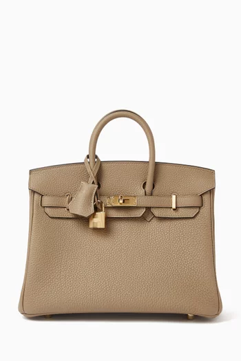 Unused Birkin 25 Bag in Togo Leather