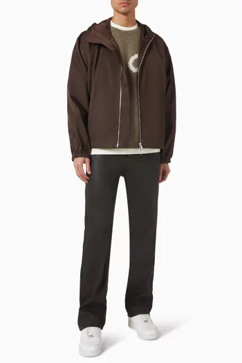 جاكيت ويندبريكر بغطاء رأس نايلون