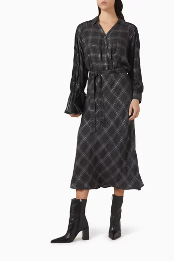 فستان أوسان مزيج فيسكوز