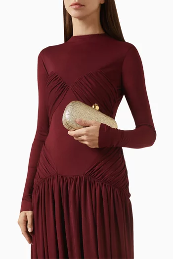 كلاتش بمشبك على شكل رمان قنب