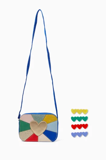 Heartbeam Crossbody Bag & Heart Clip Pack Set