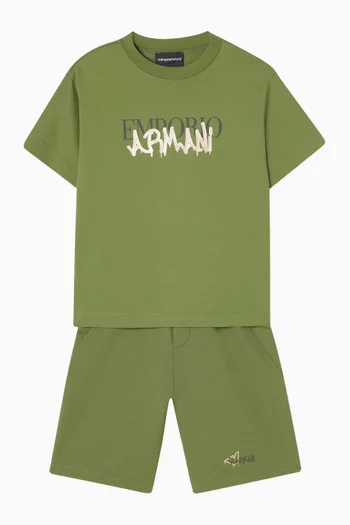 تي شيرت بشعار الماركة قطن