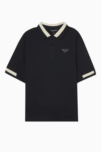 Logo Polo Shirt in Cotton
