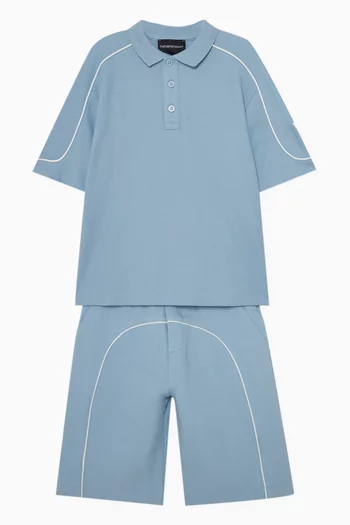 تي شيرت بولو بشعار الماركة قطن