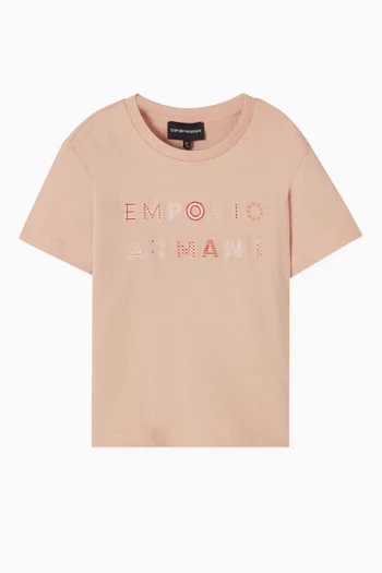 تي شيرت بشعار الماركة قطن