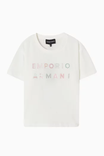 تي شيرت بشعار الماركة قطن